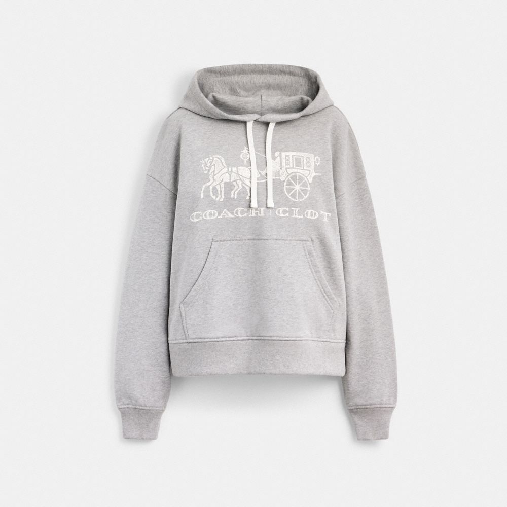 COACH CLOT 馬車圖案休閒連帽衫