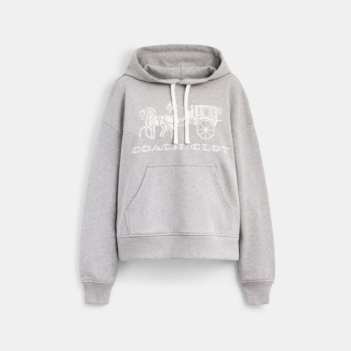 COACH CLOT 馬車圖案休閒連帽衫