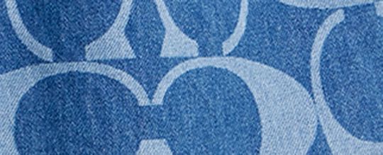 COACH CLOT 經典 SIGNATURE 寬版牛仔褲