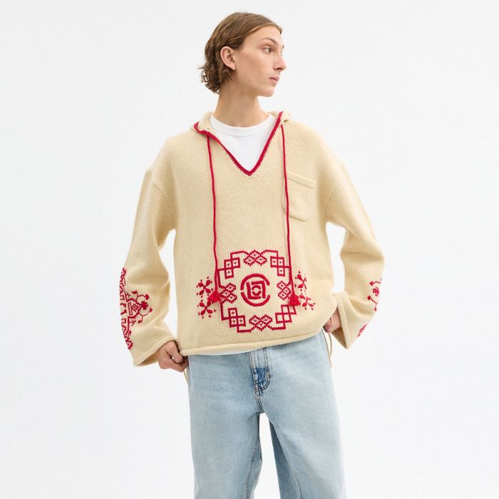 COACH CLOT 嵌花休閒連帽衫