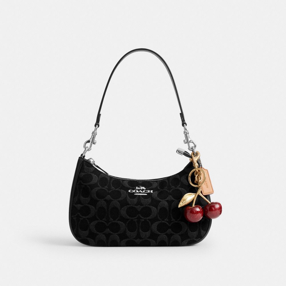 TERI SHOULDER BAG IN SIGNATURE DENIM