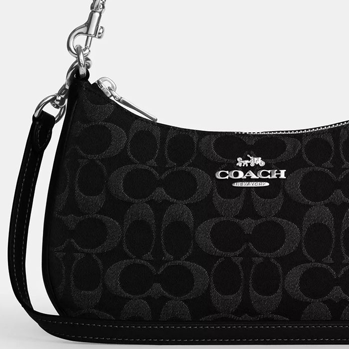 TERI SHOULDER BAG IN SIGNATURE DENIM