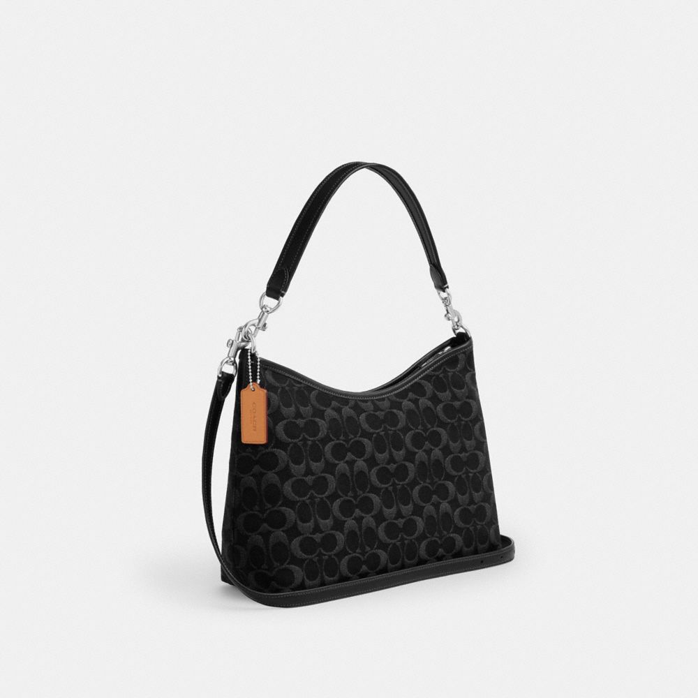 LAUREL SHOULDER BAG IN SIGNATURE DENIM
