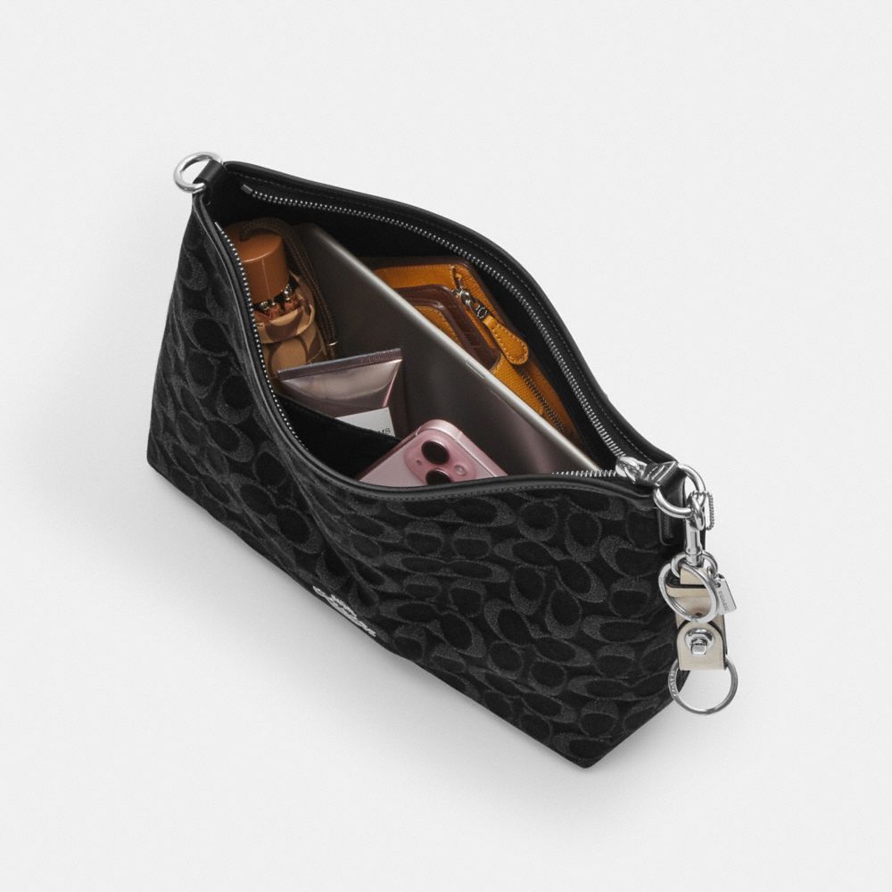 LAUREL SHOULDER BAG IN SIGNATURE DENIM