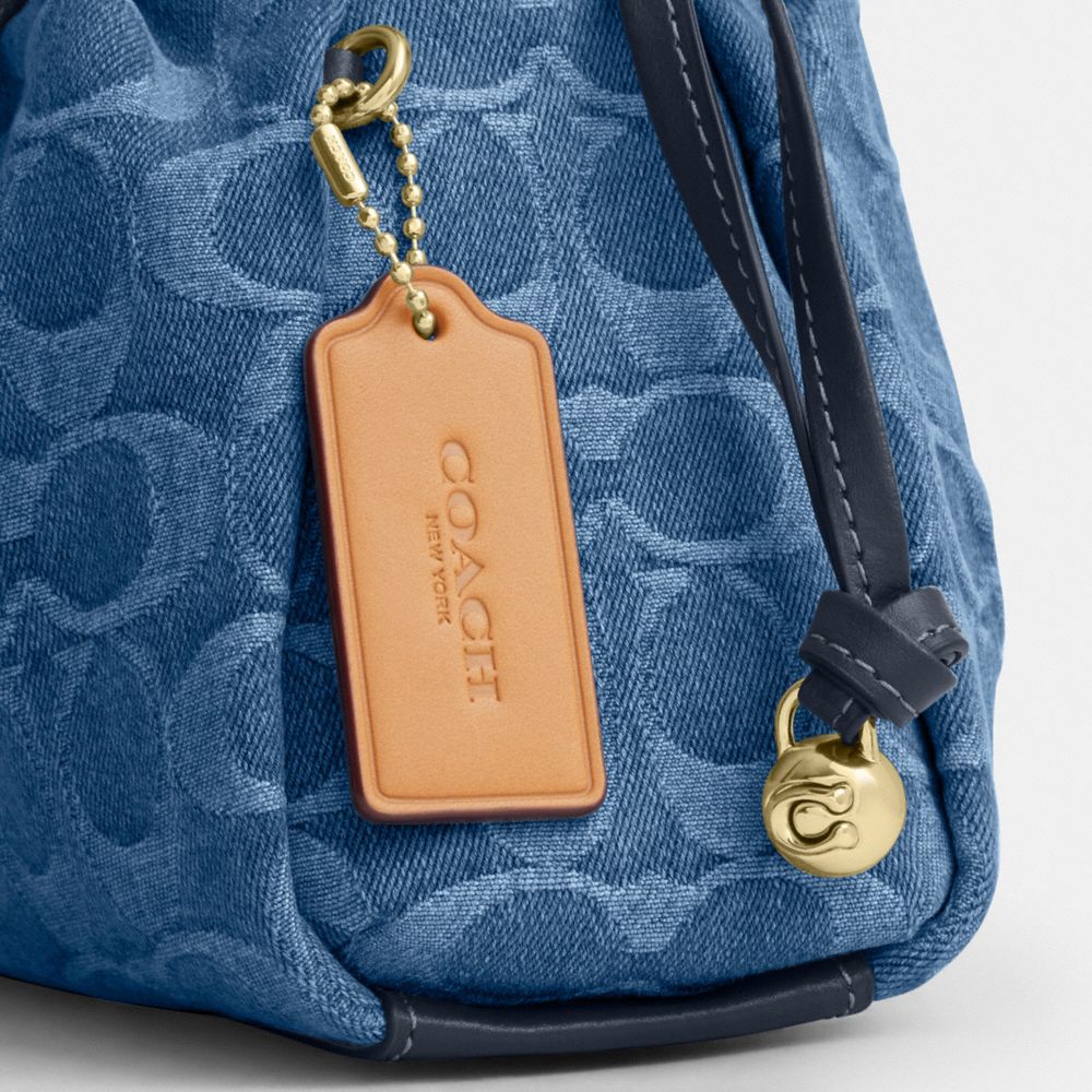 FAYE SHOULDER BAG IN SIGNATURE DENIM