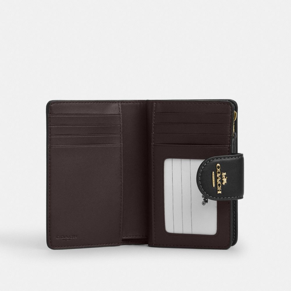 MEDIUM CORNER ZIP WALLET WITH CHERRY PRINT