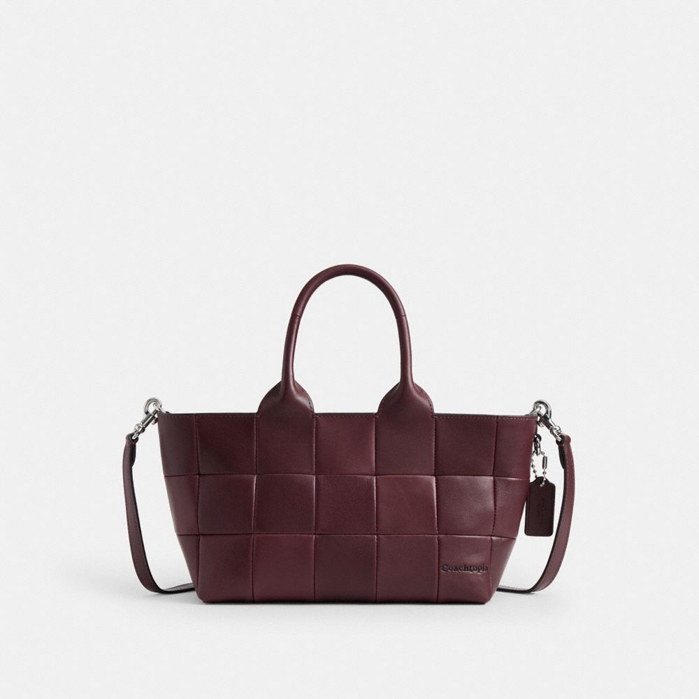 COACH CDG61 Alter/ego Small Tote Bag In Upcrafted Leather MERLOT