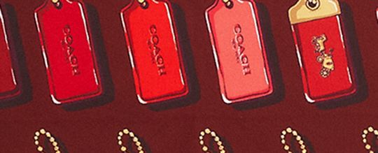 馬車圖案 HANGTAG 印花絲巾