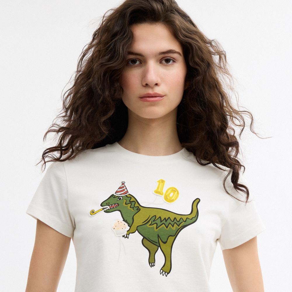 REXY 10TH BIRTHDAY 90'S FIT T-SHIRT IN ORGANIC COTTON