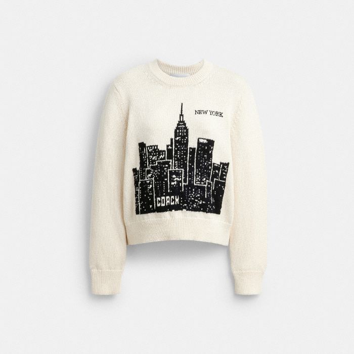 POSTCARD CREWNECK SWEATER