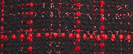 立體 C 字飾件粗花呢外套