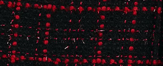 立體 C 字飾件粗花呢半身裙