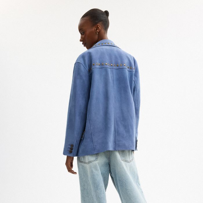 STUDDED SUEDE JACKET