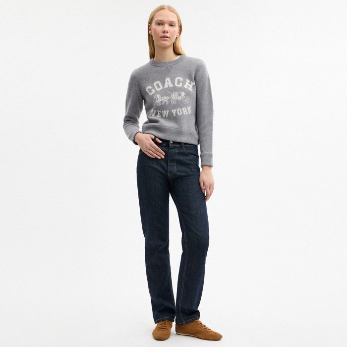 HORSE AND CARRIAGE CREWNECK SWEATER