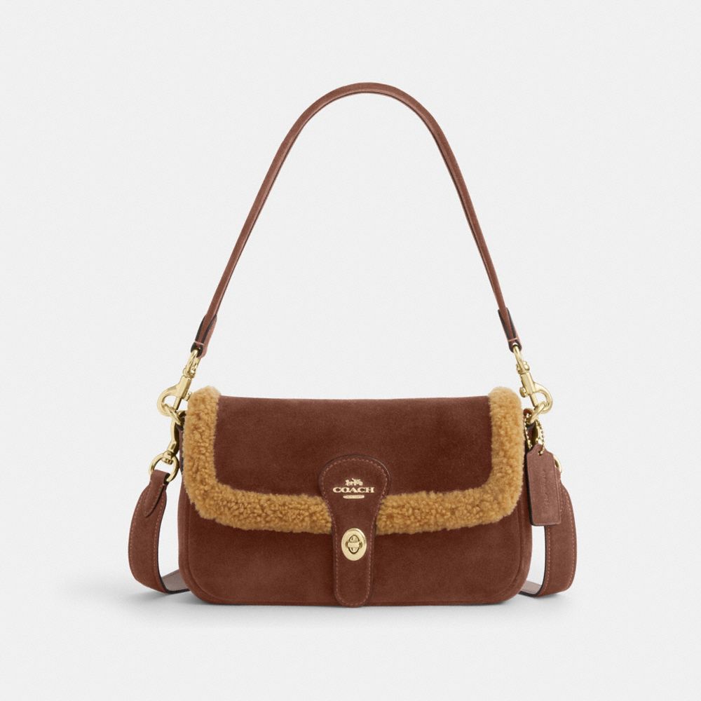 Hadley Shoulder Bag - CDL68 - Gold/Vintage Brown Multi
