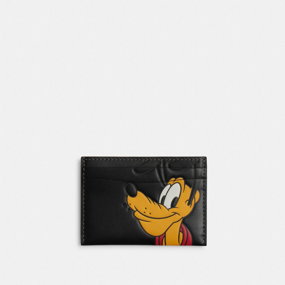 DISNEY X COACH ESSENTIAL CARD CASE WITH PLUTO