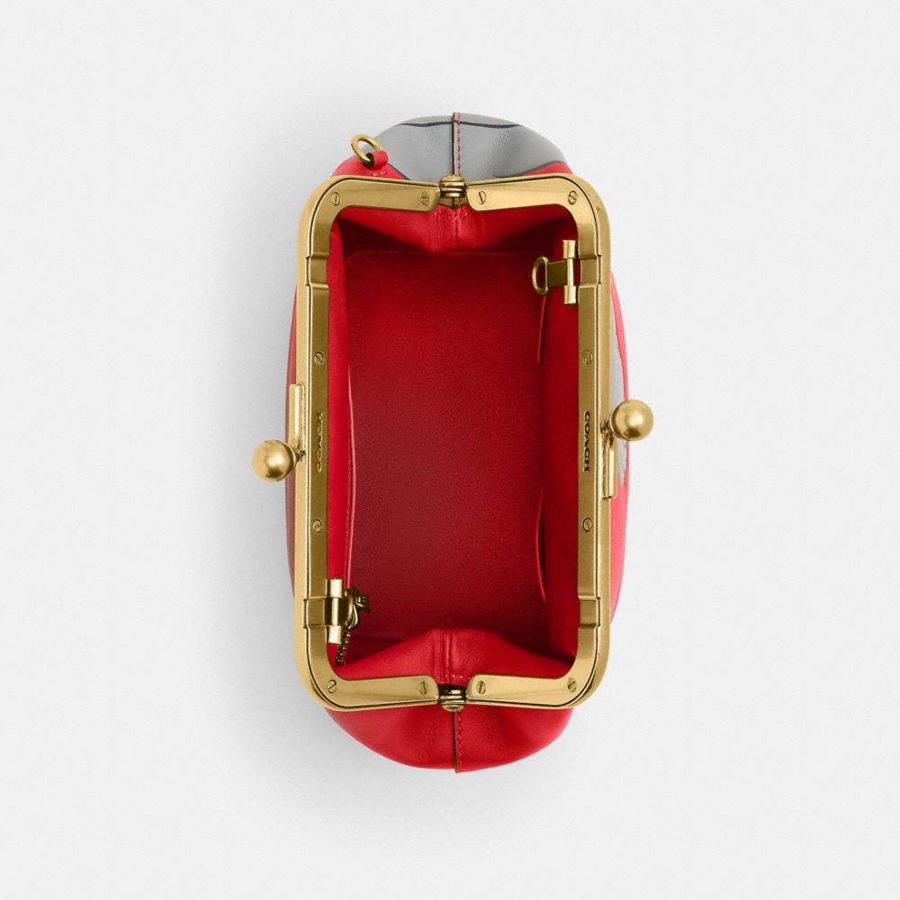 DISNEY X COACH 布魯托圖案 KISSLOCK FRAME 手袋