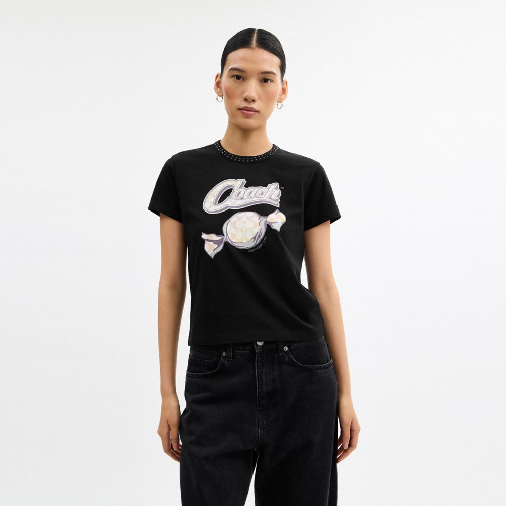 CANDY 90'S FIT T-SHIRT IN ORGANIC COTTON