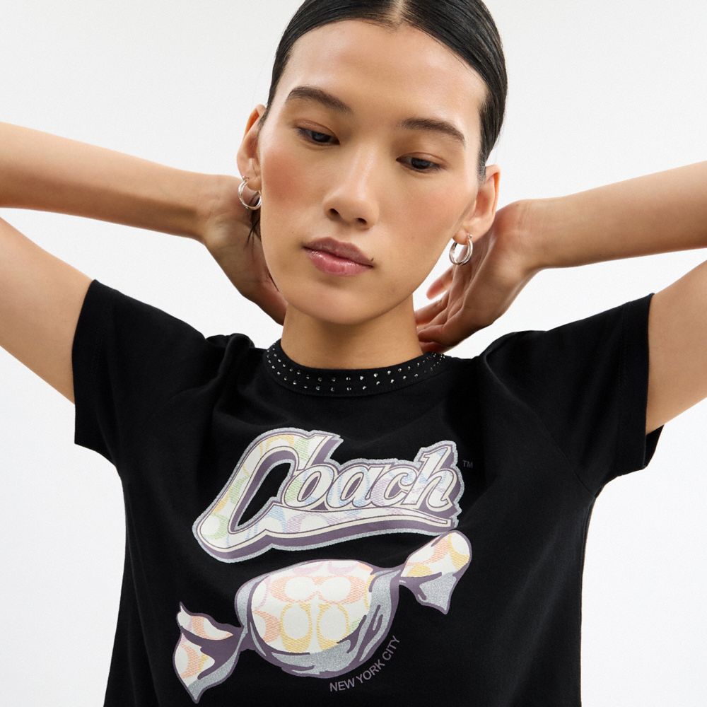 CANDY 90'S FIT T-SHIRT IN ORGANIC COTTON