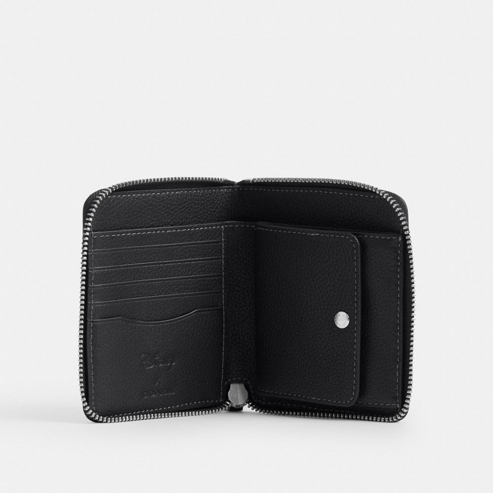 DISNEY X COACH 布魯托圖案環繞式拉鍊零錢皮夾