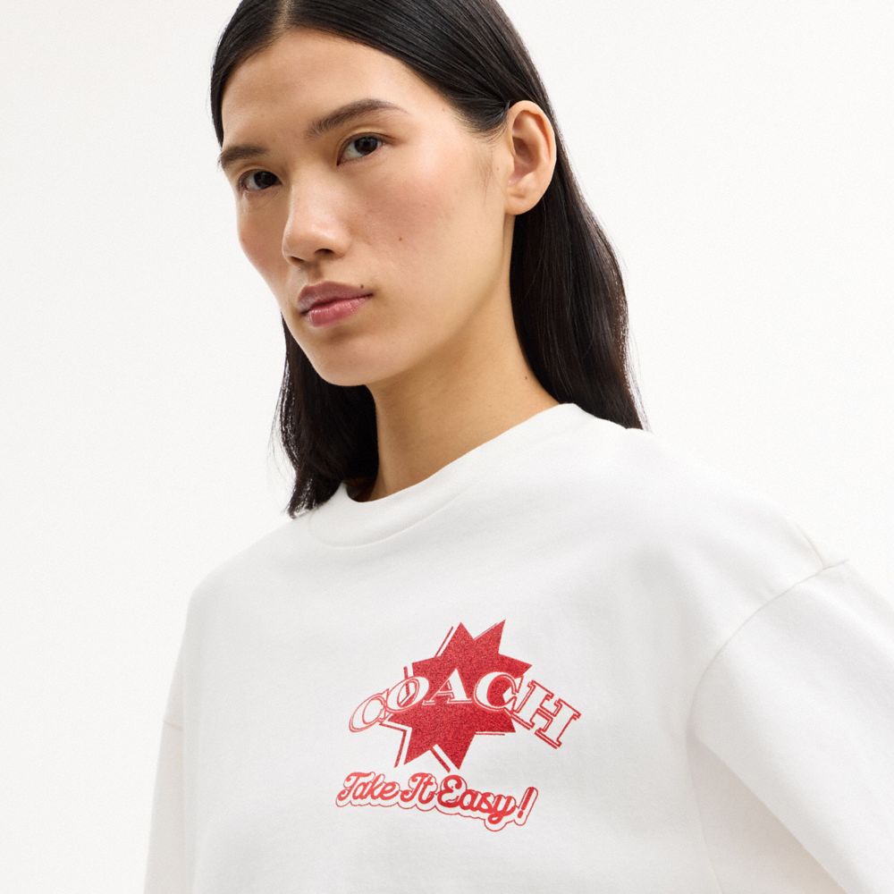 PIZZA RELAXED T-SHIRT IN ORGANIC COTTON
