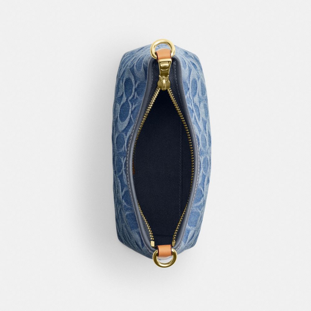 LAUREL SMALL SHOULDER BAG IN SIGNATURE DENIM
