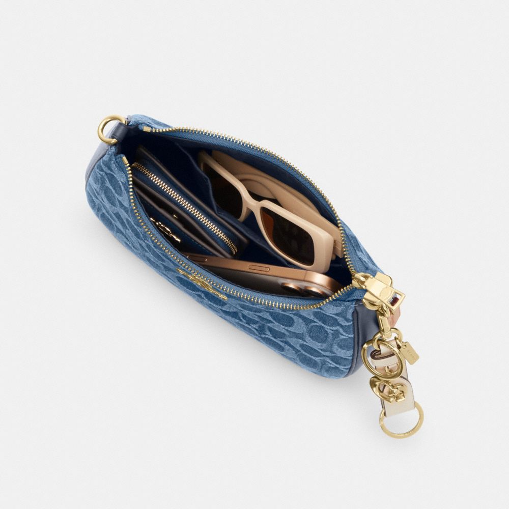 TERI SHOULDER BAG IN SIGNATURE DENIM