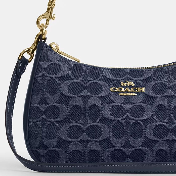 TERI SHOULDER BAG IN SIGNATURE DENIM