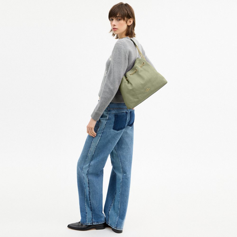 EVELYN SHOULDER BAG WITH QUILTING