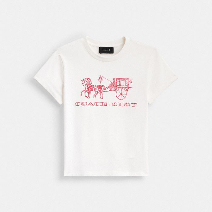 COACH CLOT 馬車圖案 90 年代版型 T 恤