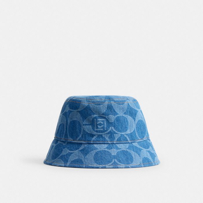 COACH CLOT 經典 SIGNATURE 丹寧漁夫帽