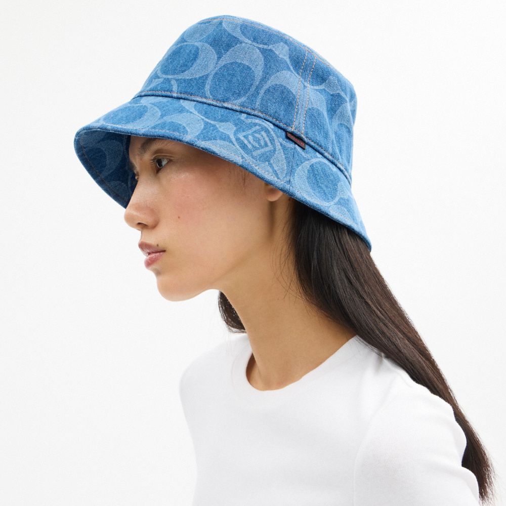 COACH CLOT 經典 SIGNATURE 丹寧水手帽