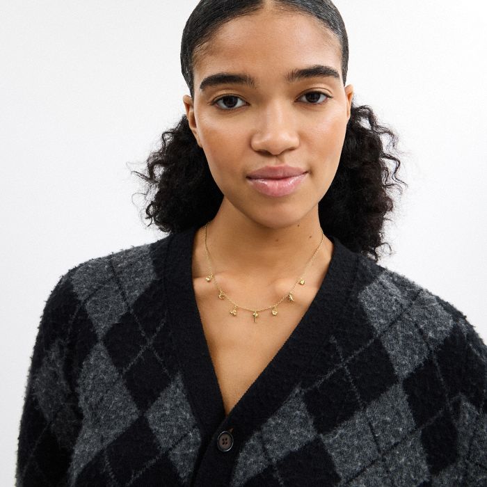 迷你標誌掛飾項鍊