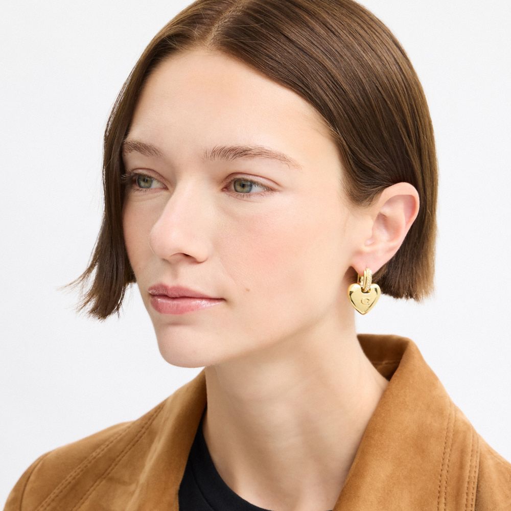 經典 SIGNATURE 愛心吊墜耳環