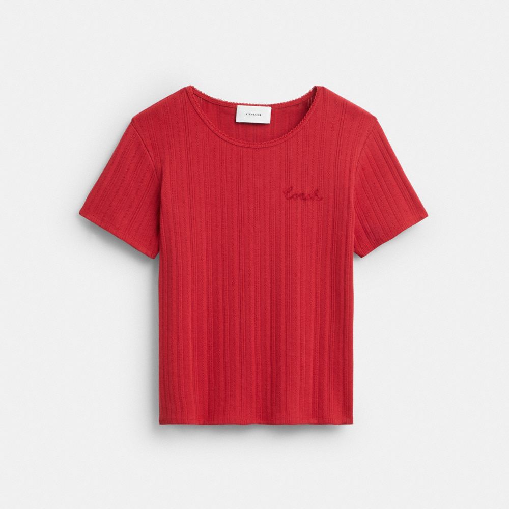 POINTELLE T-SHIRT