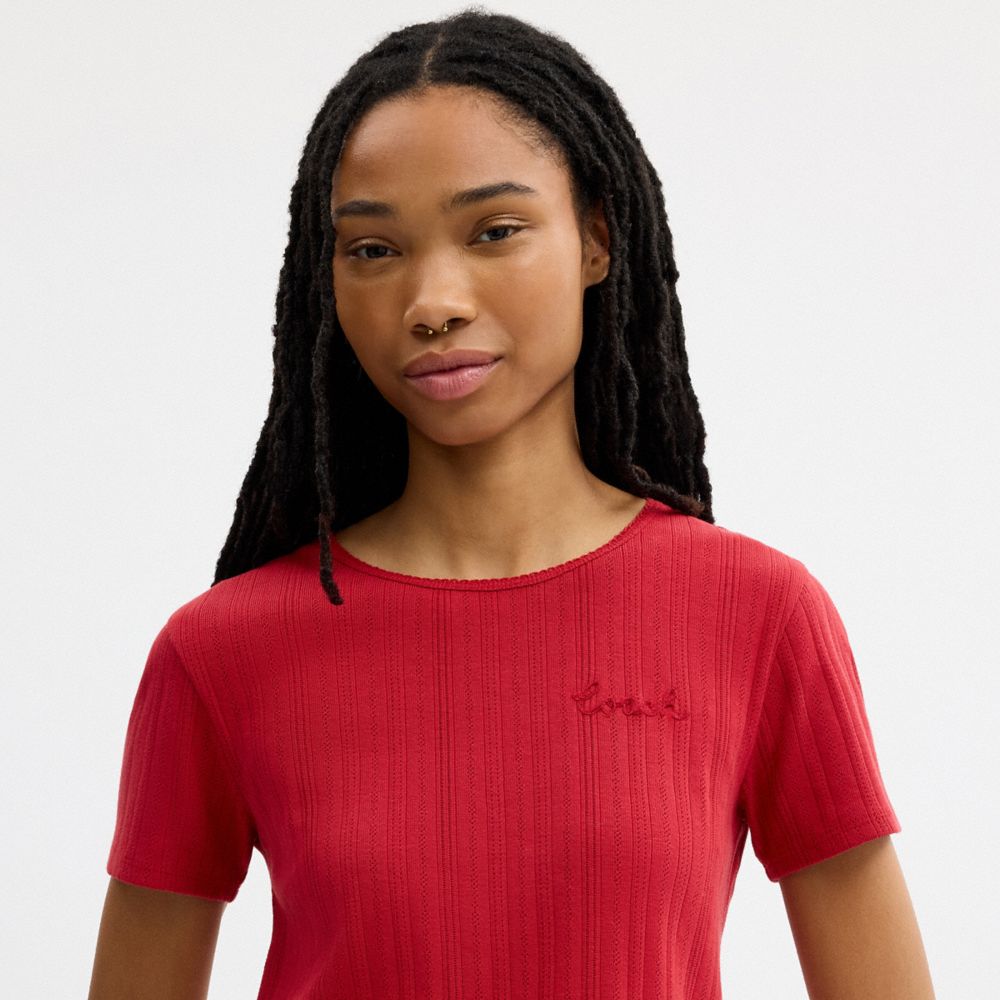 POINTELLE T-SHIRT