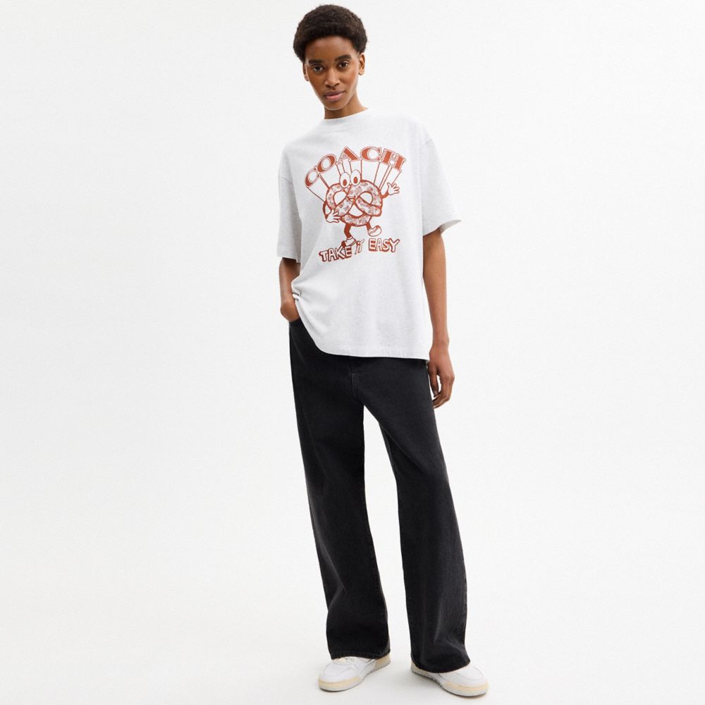 PRETZEL RELAXED T-SHIRT IN ORGANIC COTTON