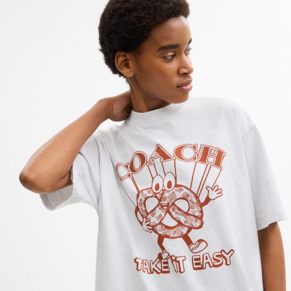 PRETZEL RELAXED T-SHIRT IN ORGANIC COTTON