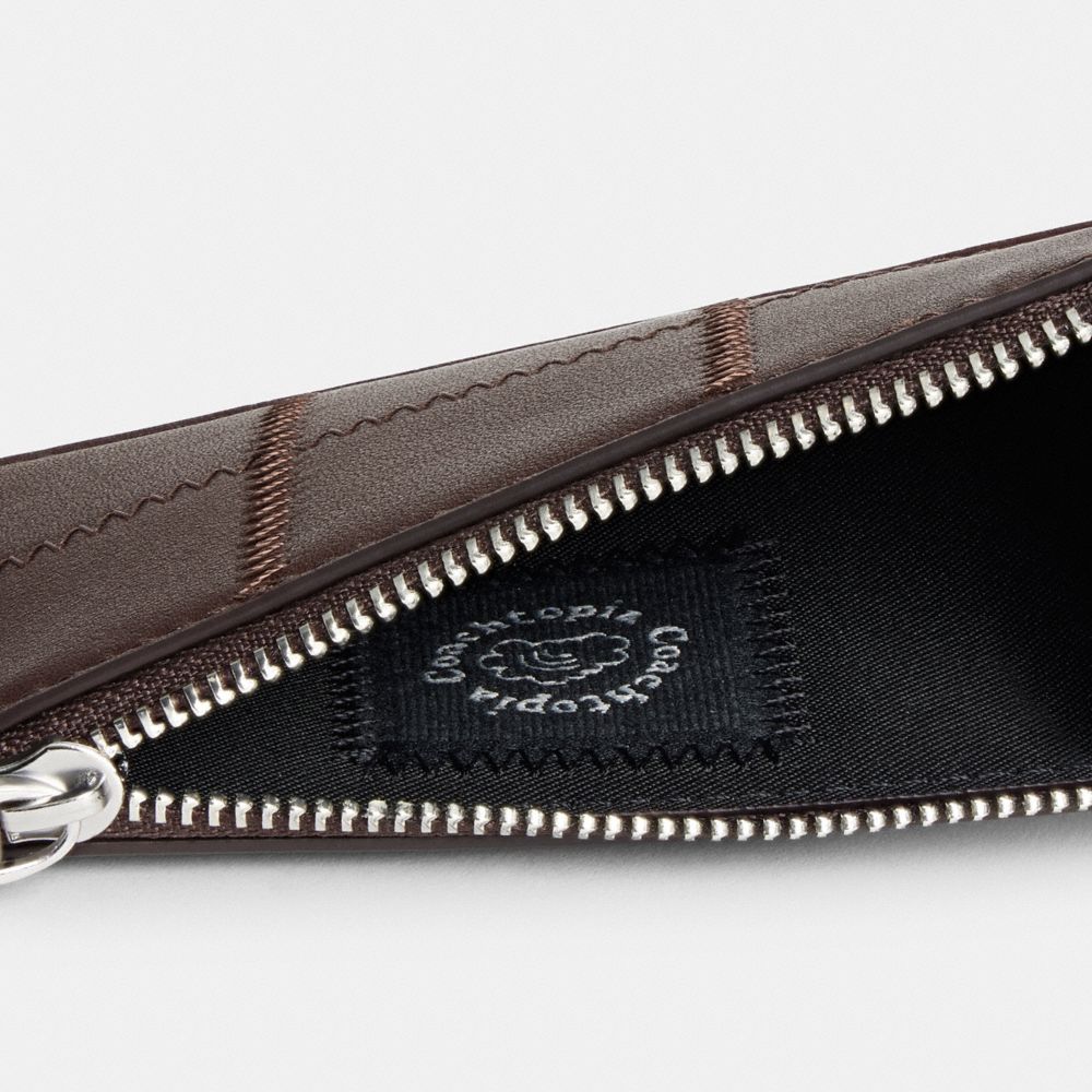 Zip Card Case With Key Ring