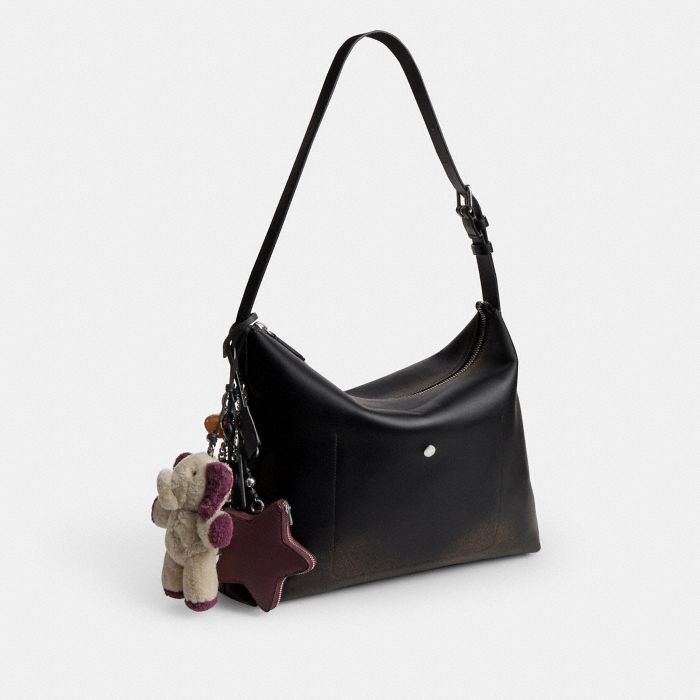 MOTT 復古摯愛皮革掛飾裝飾 38 郵差包