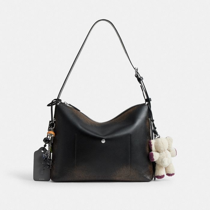 MOTT 復古摯愛皮革掛飾裝飾 38 郵差包