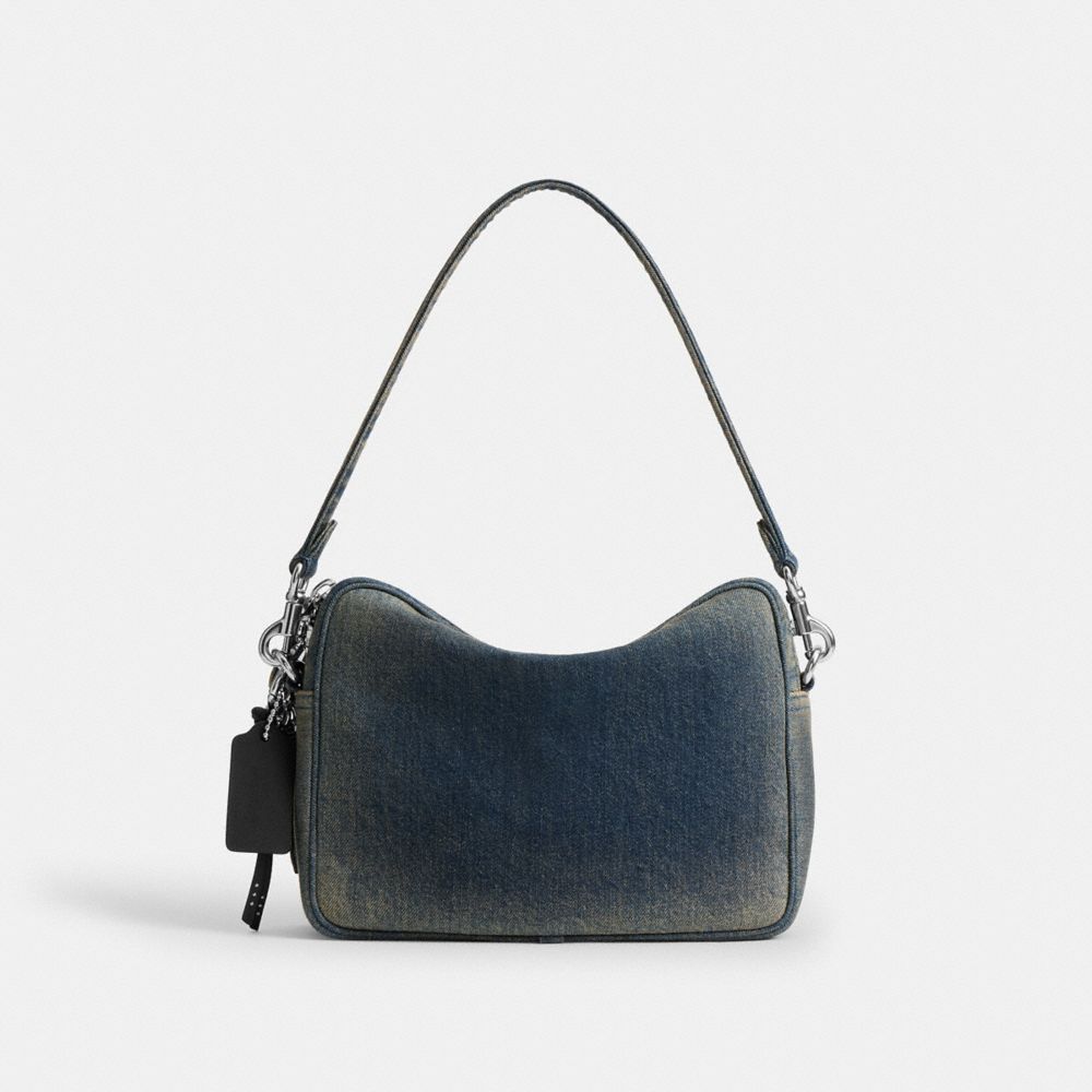 DAKOTA CROSSBODY BAG IN REGENERATIVE COTTON DENIM WITH CHARMS