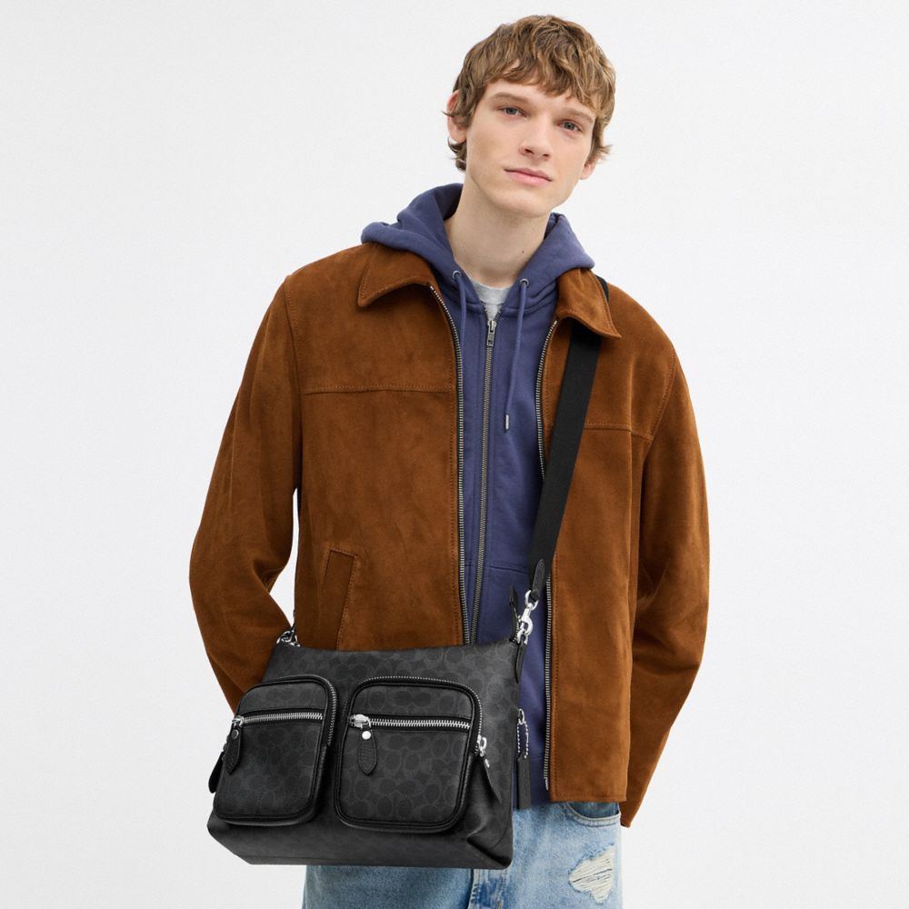 DOMINO FILE BAG IN SIGNATURE CANVAS