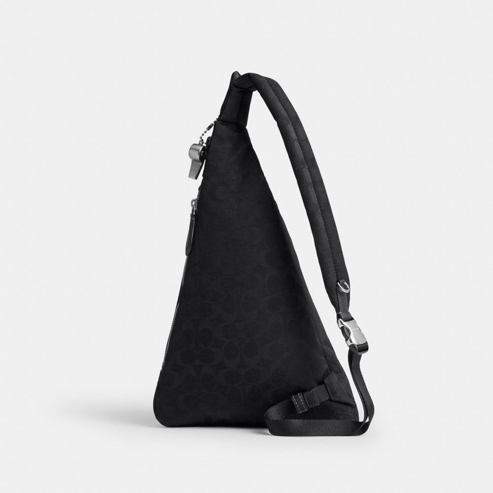 LACHLAN SLING IN SIGNATURE NYLON