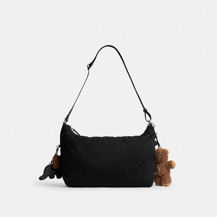 LEO 經典 SIGNATURE 尼龍掛飾裝飾 斜背手袋