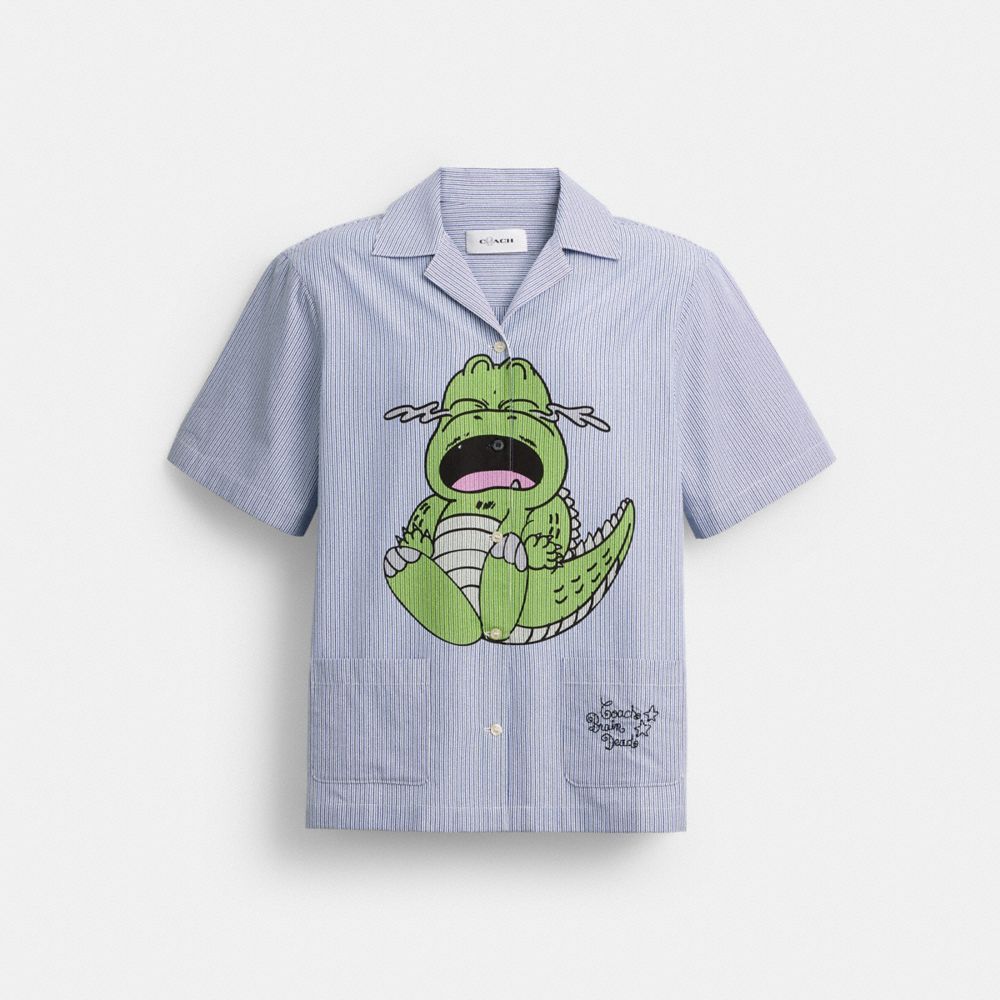 COACH | BRAIN DEAD DARBY DINO SHORT SLEEVE BUTTON UP SHIRT