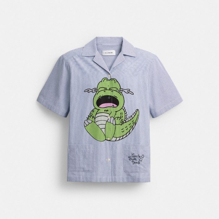 COACH | BRAIN DEAD DARBY DINO SHORT SLEEVE BUTTON UP SHIRT
