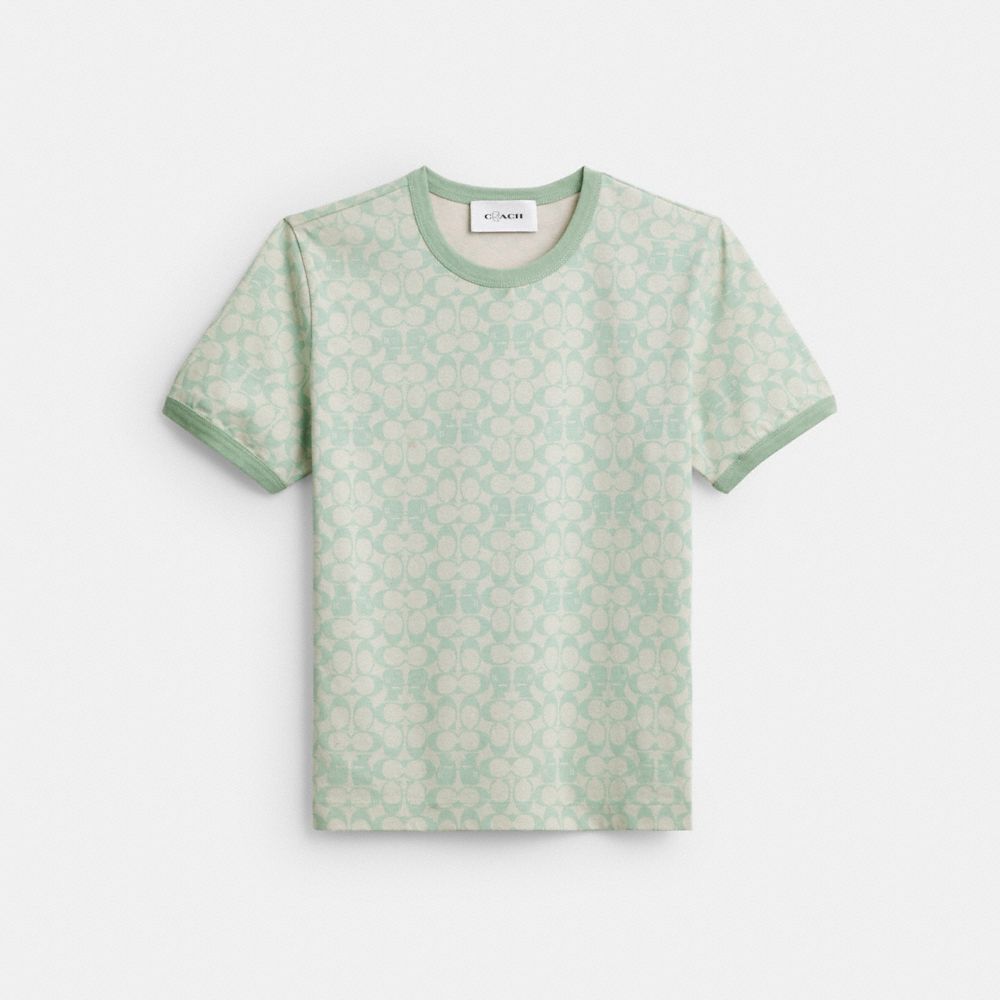 COACH&reg;,Coach | Brain Dead Signature Ringer T-Shirt,Mint