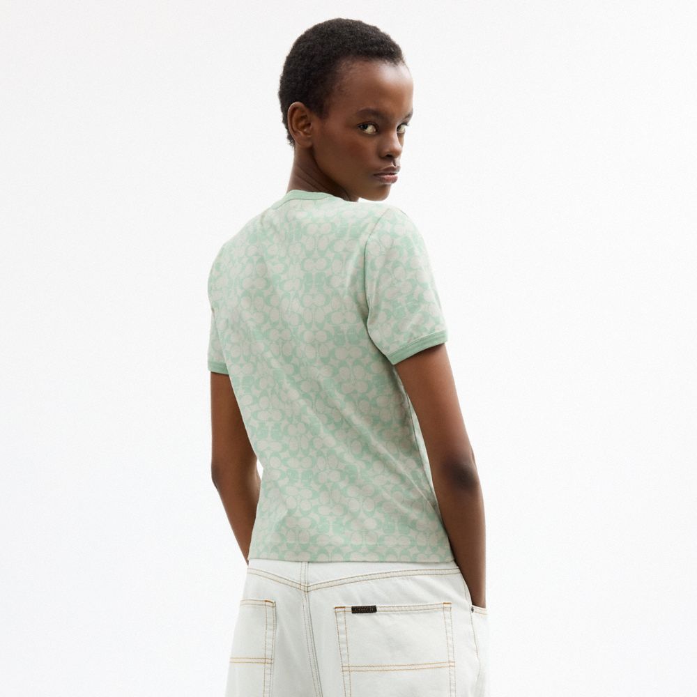 COACH | BRAIN DEAD 經典 SIGNATURE 飾邊 T 恤