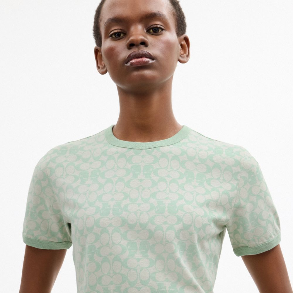 COACH | BRAIN DEAD 經典 SIGNATURE 飾邊 T 恤